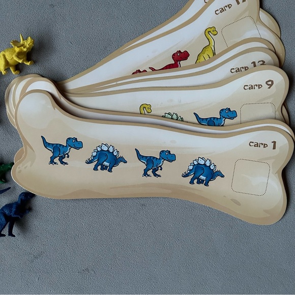 Set of 3 ~ Puzzles & Games ~ Dinosaur Patterns - Batman Cards - Cars Matching - Picture 4 of 11